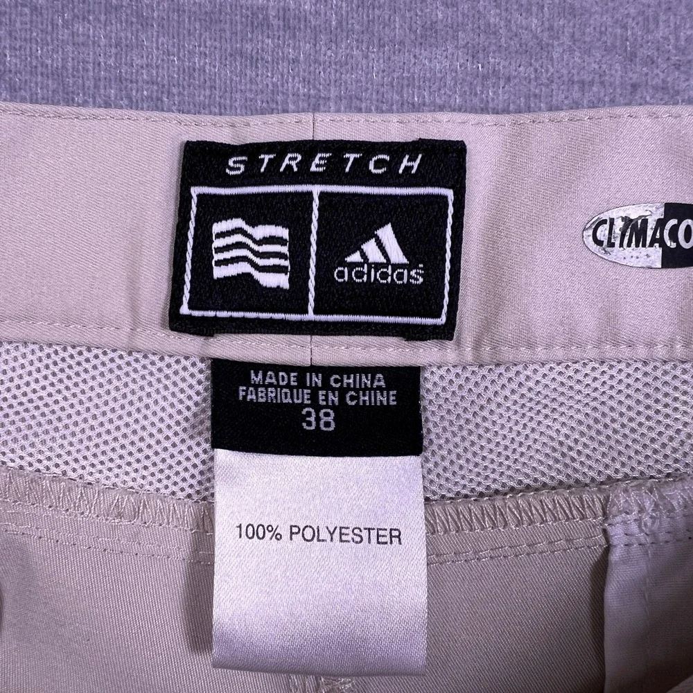 Adidas‎ ClimaCool Stretch Mid Rise Golf Shorts Mens 38 Khaki Tan AE7002